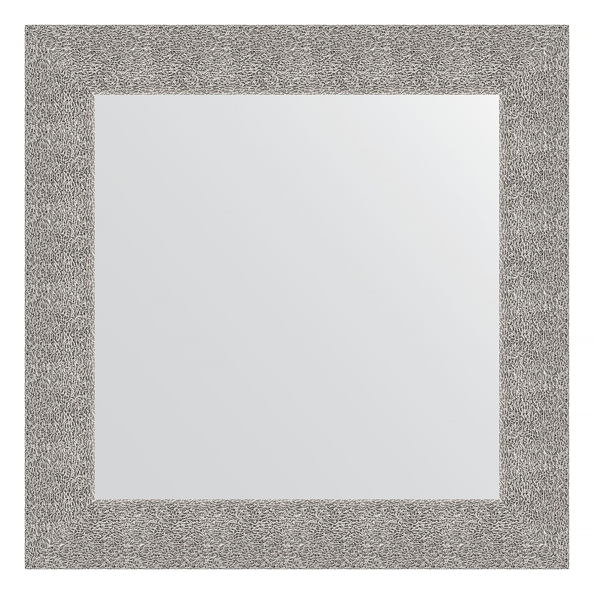 Зеркало в багетной раме Evoform чеканка серебряная 90 мм 70х70 см зеркало 70х70 см клен evoform definite by 0663