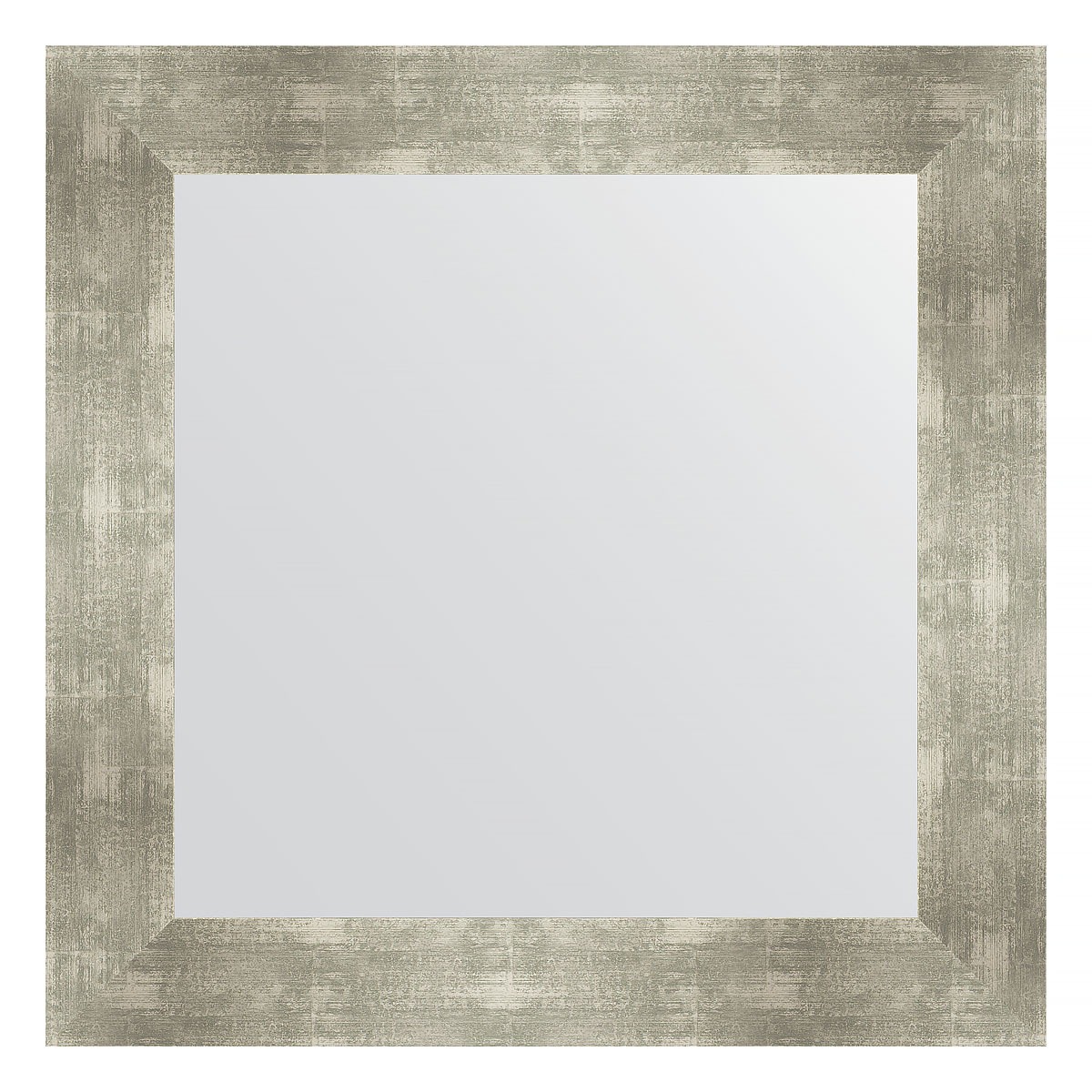 Зеркало в багетной раме Evoform алюминий 90 мм 70х70 см зеркало в багетной раме evoform клен 37 мм 70х70 см