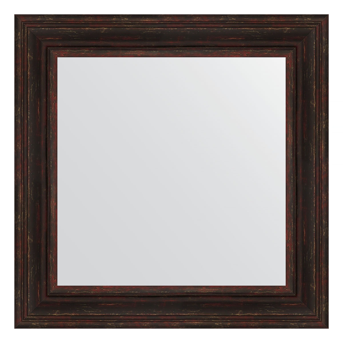 Зеркало в багетной раме Evoform темный прованс 99 мм 72х72 см зеркало с гравировкой в багетной раме evoform темный прованс 99 мм 79x106 см