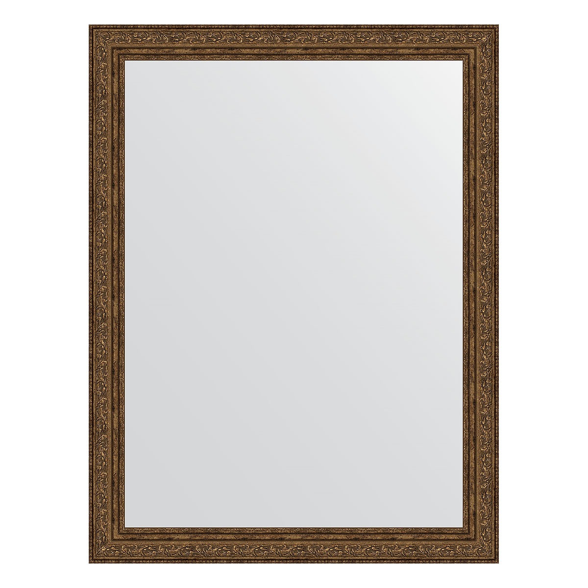 Зеркало в багетной раме Evoform виньетка состаренная бронза 56 мм 64х84 см зеркало с фацетом в багетной раме evoform виньетка бронзовая 85 мм 75х165 см