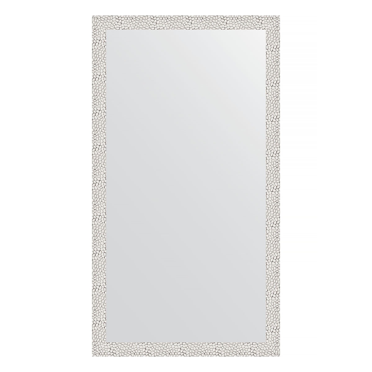 Зеркало в багетной раме Evoform чеканка белая 46 мм 61х111 см зеркало evoform в багетной раме 56х146см bx 1076 bx 1076