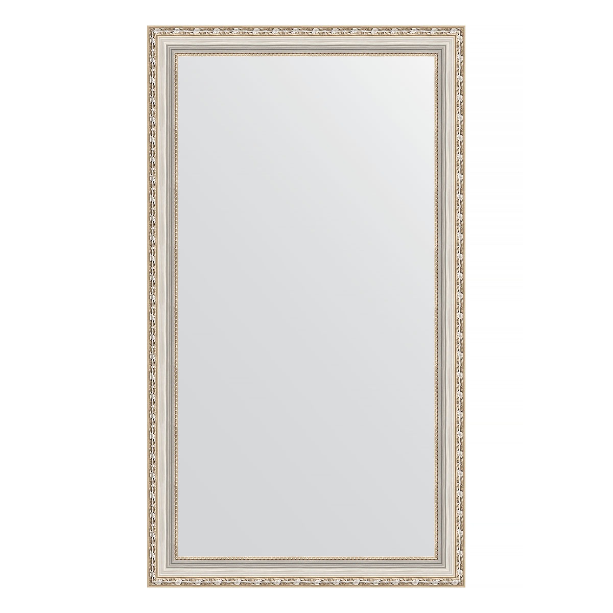 Зеркало в багетной раме Evoform версаль серебро 64 мм 65х115 см