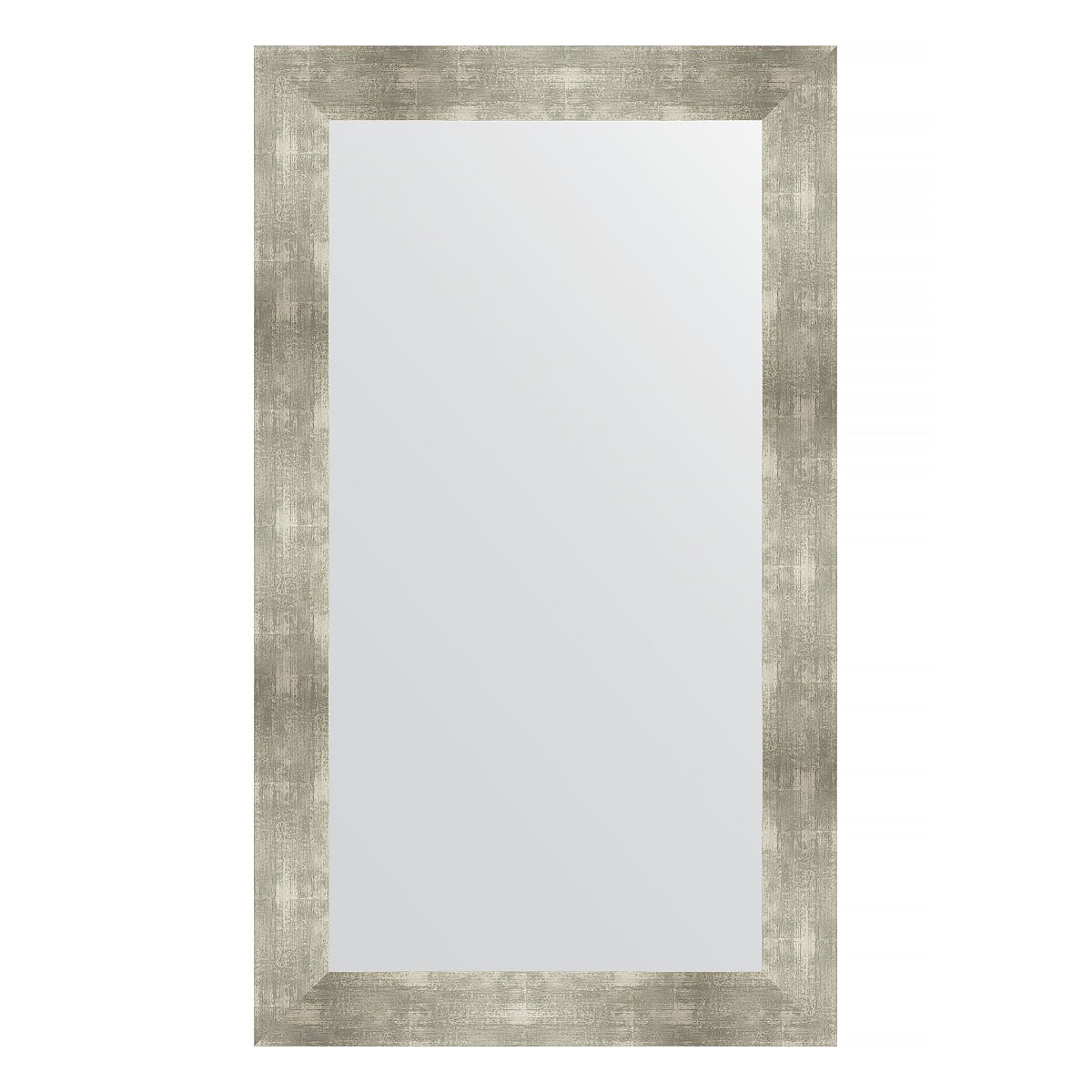 Зеркало в багетной раме Evoform алюминий 90 мм 70х120 см зеркало evoform с фацетом 15 mm 70х120 см