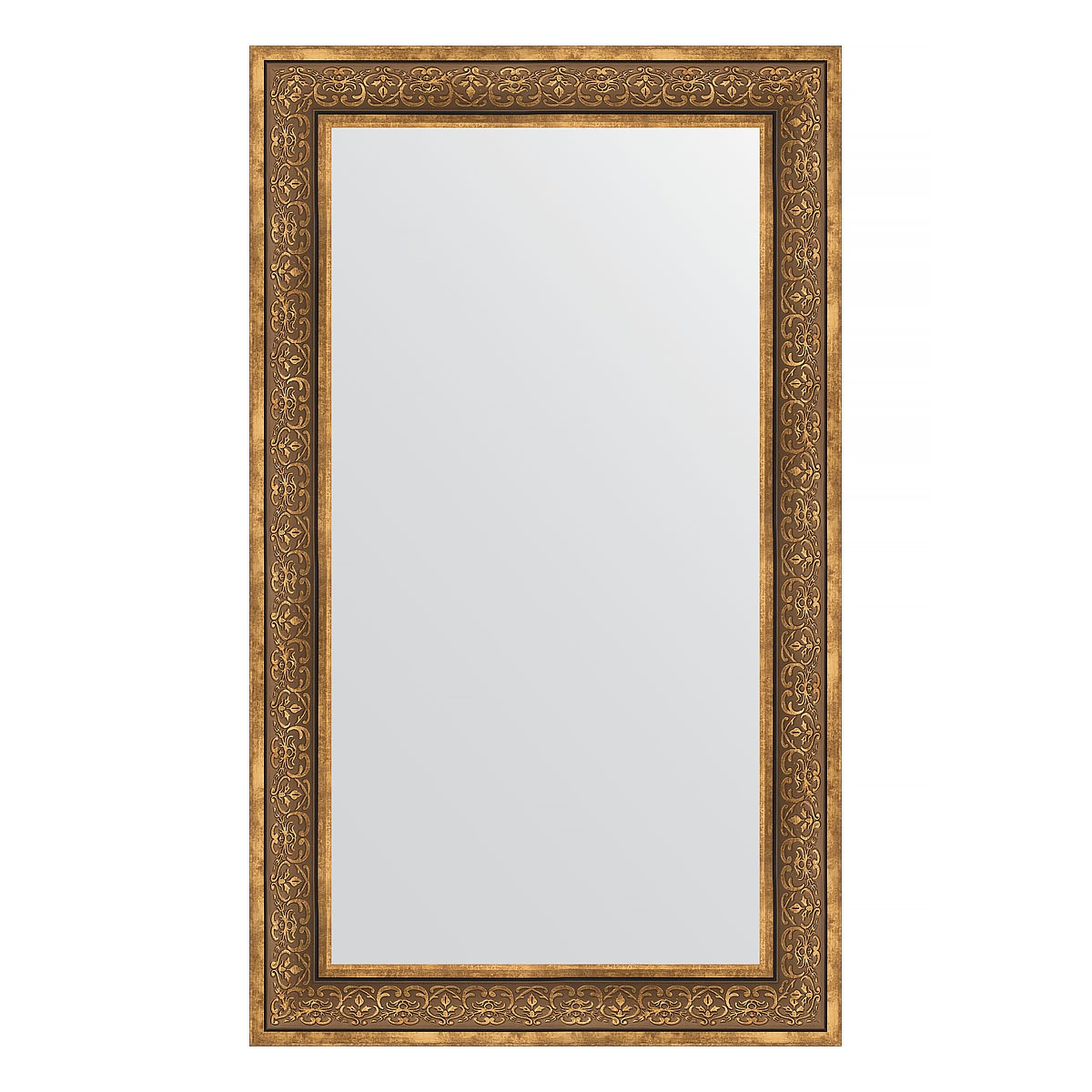 фото Зеркало в багетной раме evoform вензель бронзовый 101 мм 73х123 см