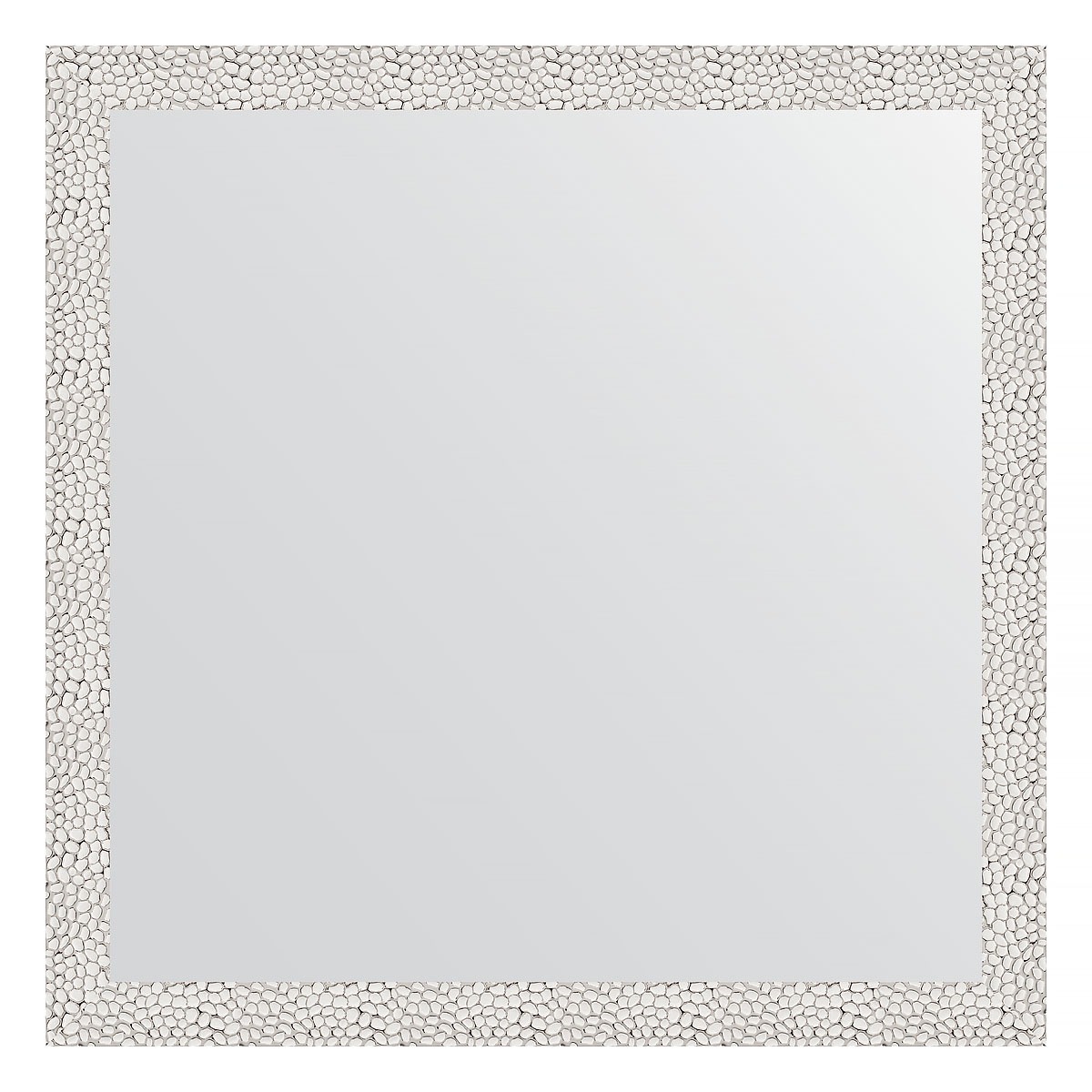 Зеркало в багетной раме Evoform чеканка белая 46 мм 71х71 см зеркало 51х141 см чеканка белая evoform definite by 3098