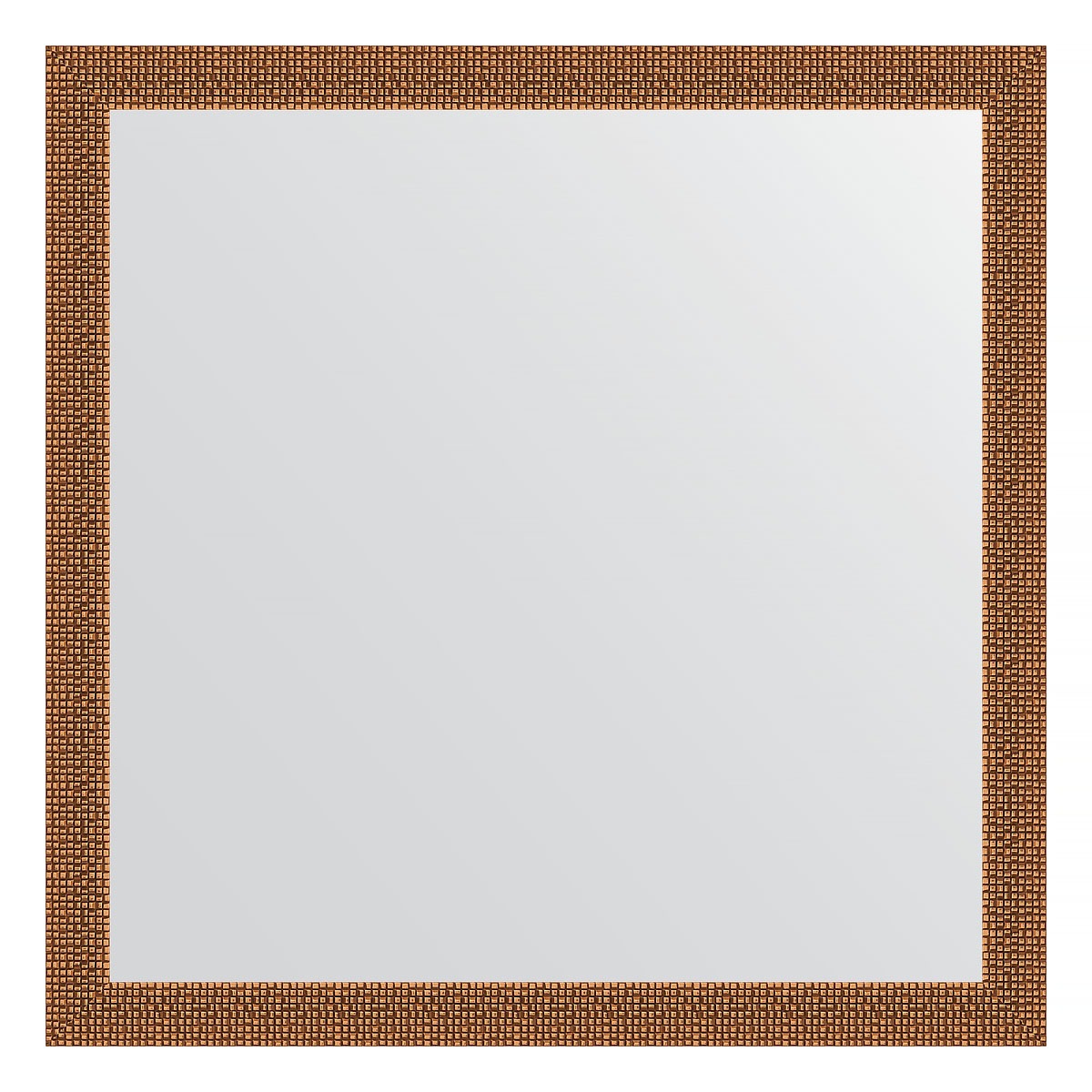 Зеркало в багетной раме Evoform мозаика медь 46 мм 71х71 см