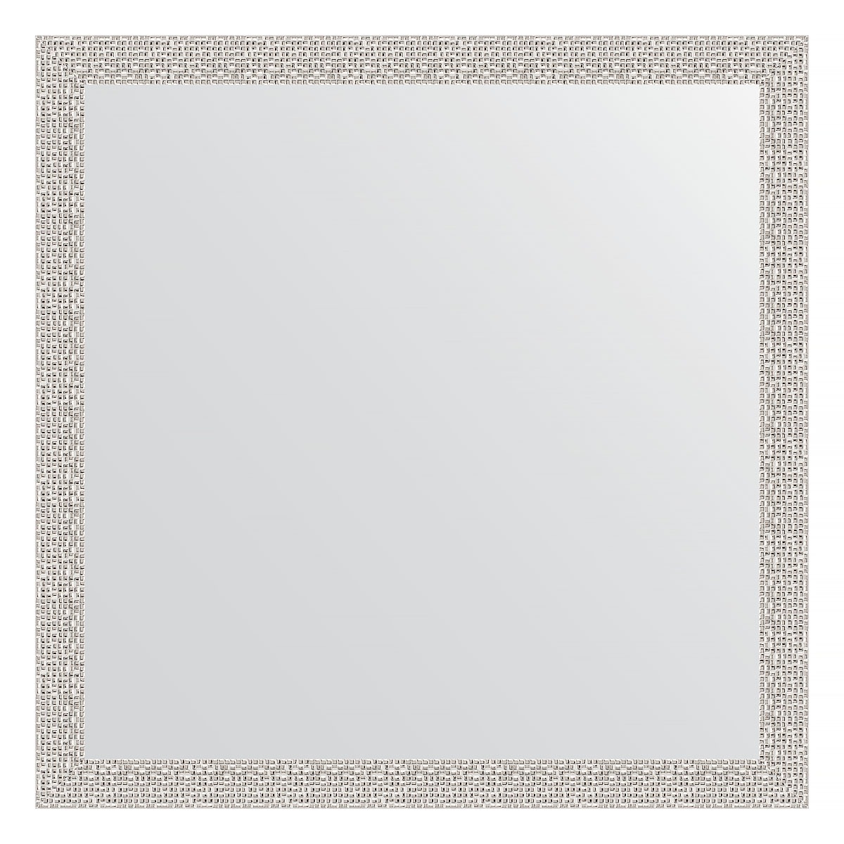 фото Зеркало в багетной раме evoform мозаика хром 46 мм 71х71 см