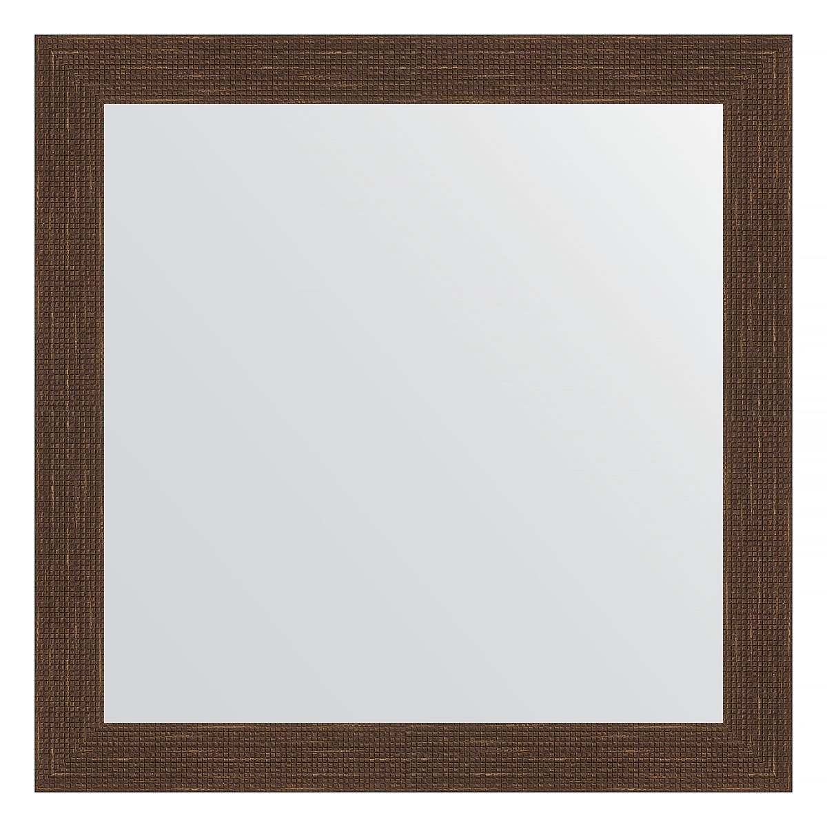 фото Зеркало в багетной раме evoform мозаика античная медь 70 мм 76х76 см