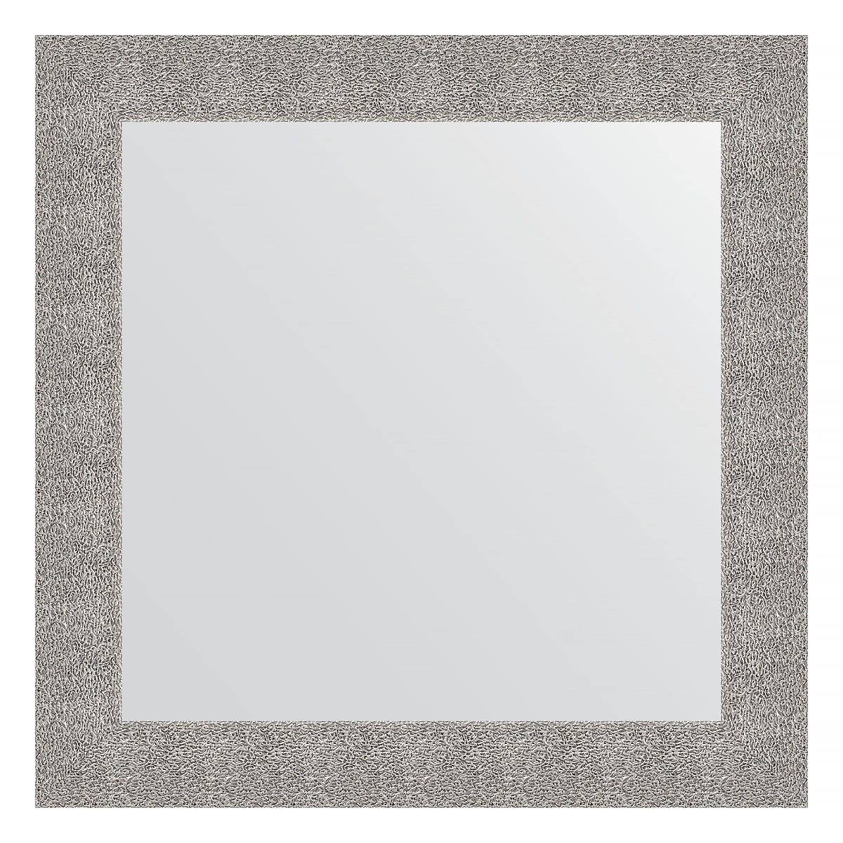 Зеркало в багетной раме Evoform чеканка серебряная 90 мм 80х80 см зеркало 51х141 см чеканка белая evoform definite by 3098