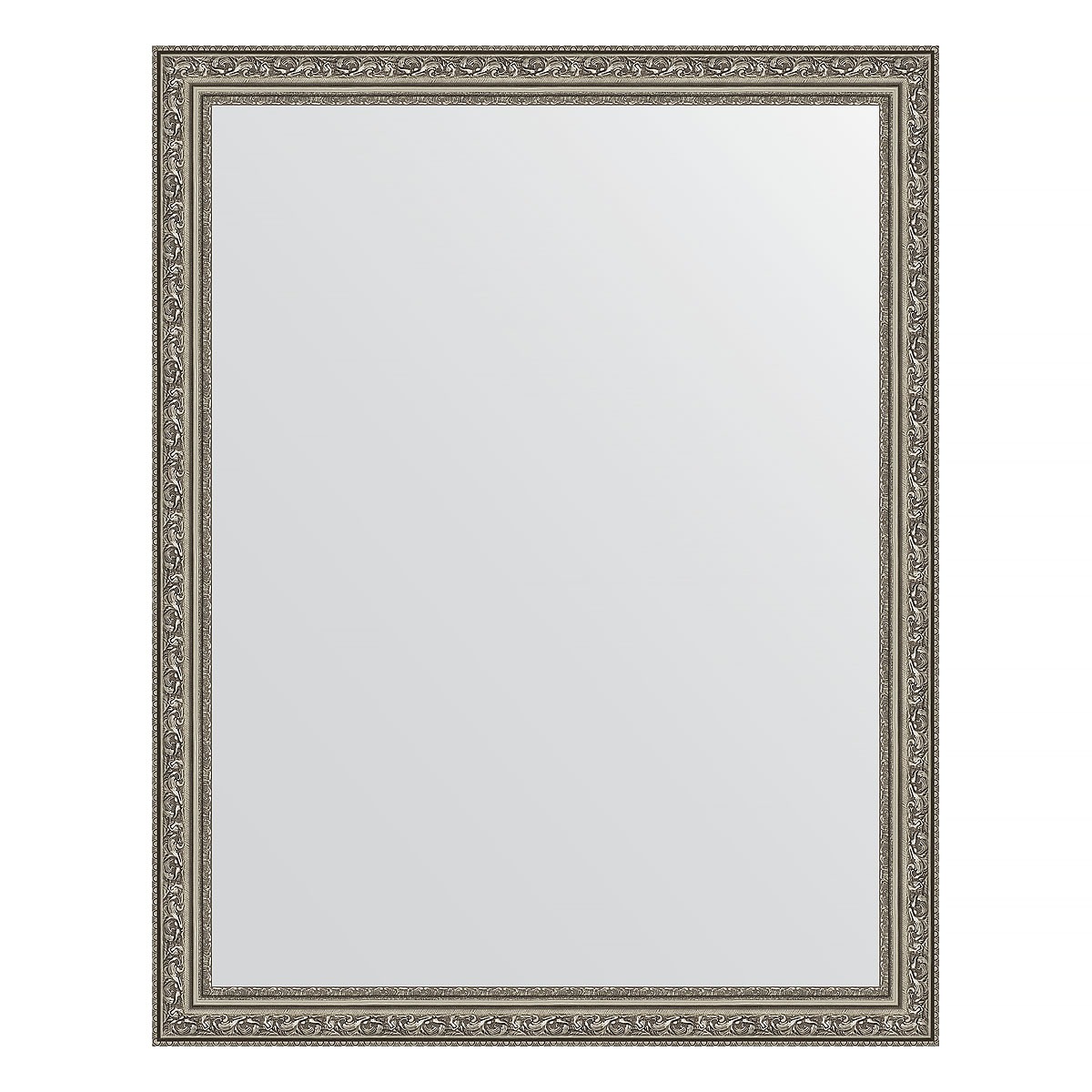 Зеркало в багетной раме Evoform виньетка состаренное серебро 56 мм 74х94 см