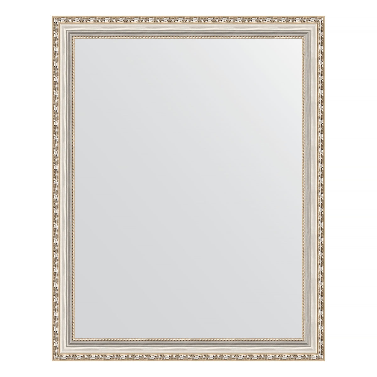Зеркало в багетной раме Evoform версаль серебро 64 мм 75х95 см
