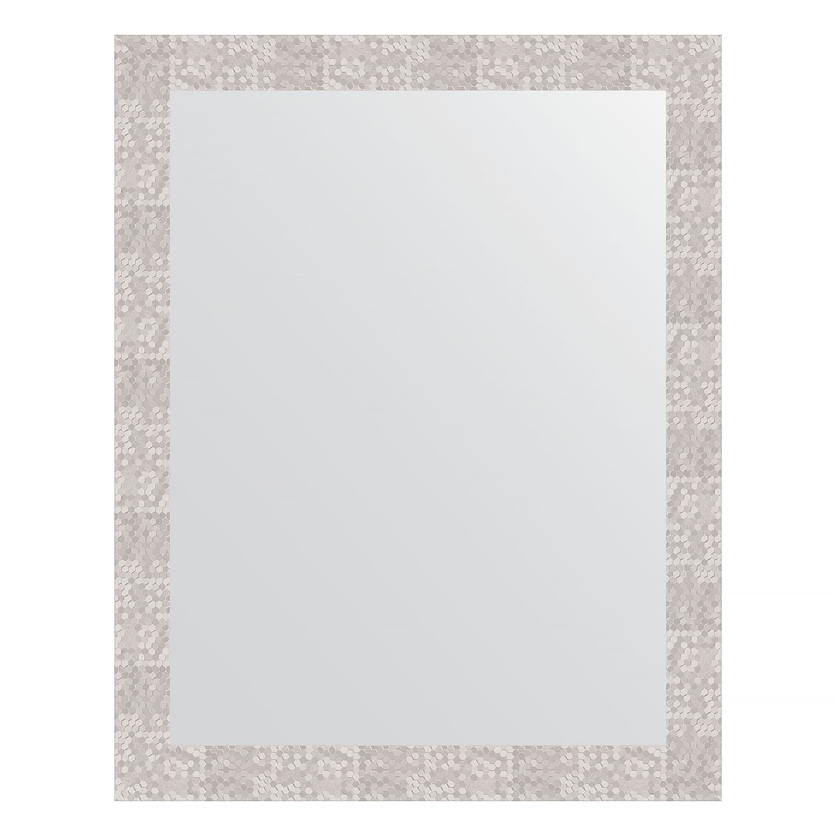 Зеркало в багетной раме Evoform соты алюминий 70 мм 76х96 см