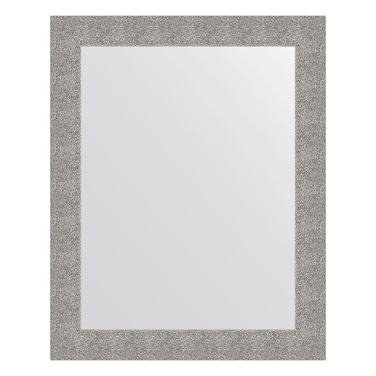 Зеркало в багетной раме Evoform чеканка серебряная 90 мм 80х100 см зеркало evoform с фацетом 15 mm 80х100 см