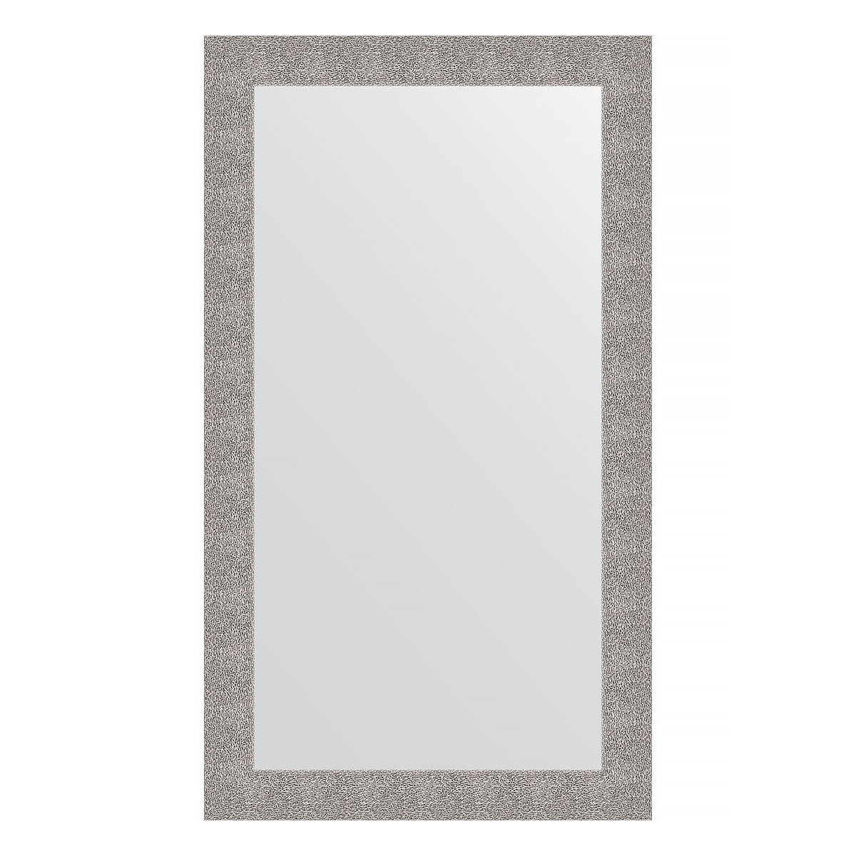 Зеркало в багетной раме Evoform чеканка серебряная 90 мм 80х140 см