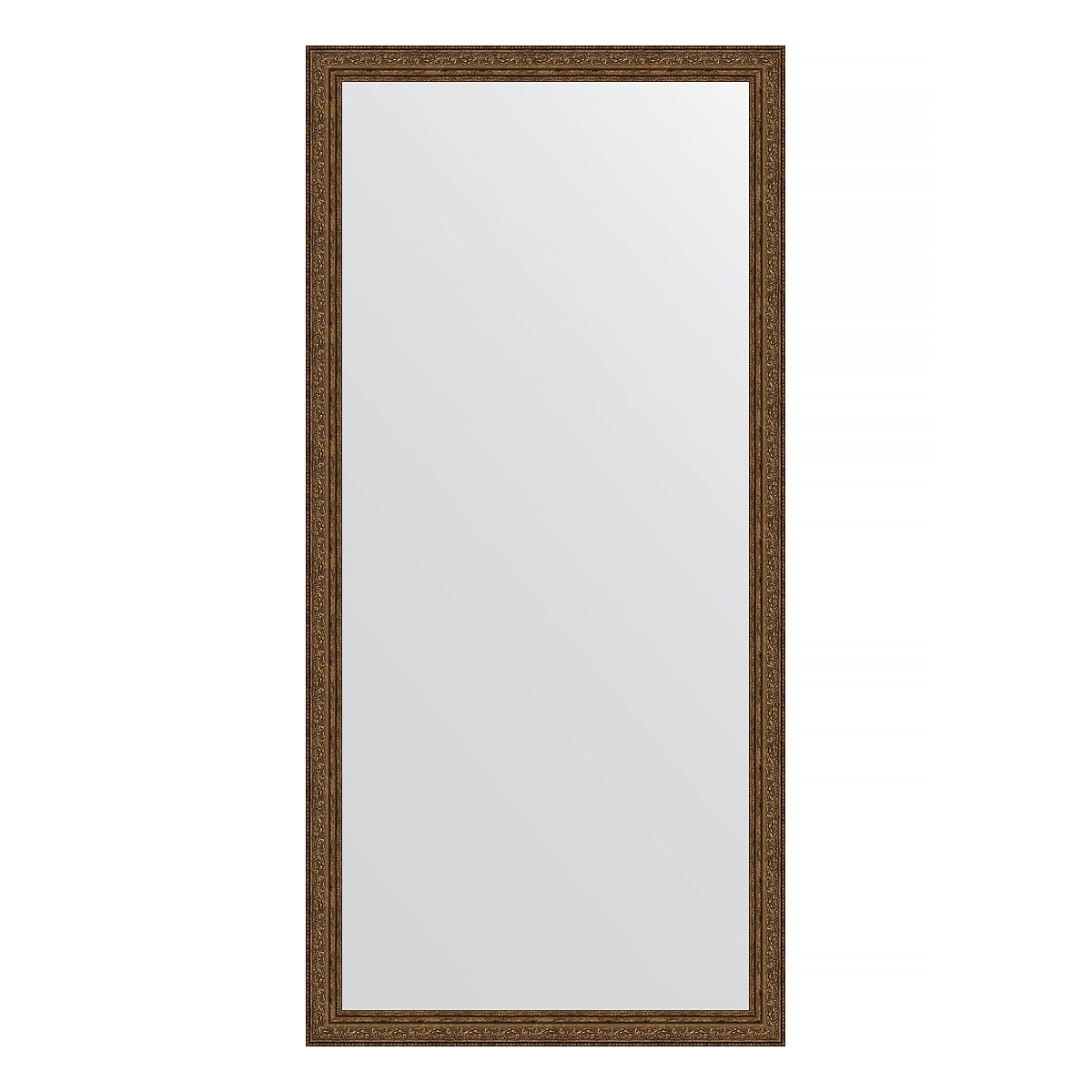 Зеркало в багетной раме Evoform виньетка состаренная бронза 56 мм 74х154 см зеркало с фацетом в багетной раме evoform состаренная бронза 66 мм 62х92 см