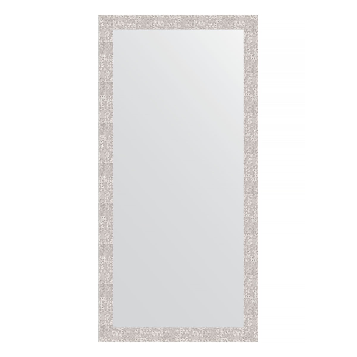 Зеркало в багетной раме Evoform соты алюминий 70 мм 76х156 см