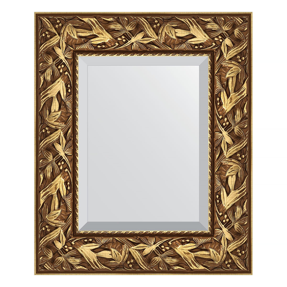 Зеркало с фацетом в багетной раме Evoform византия золото 99 мм 49х59 см зеркало 49х59 см травленая бронза evoform exclusive by 3368