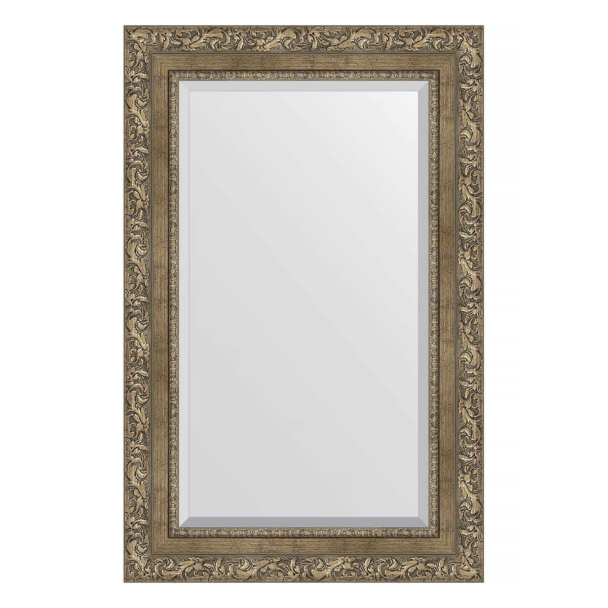 Зеркало с фацетом в багетной раме Evoform виньетка античная латунь 85 мм 55х85 см зеркало с фацетом в багетной раме evoform виньетка бронзовая 85 мм 75х165 см