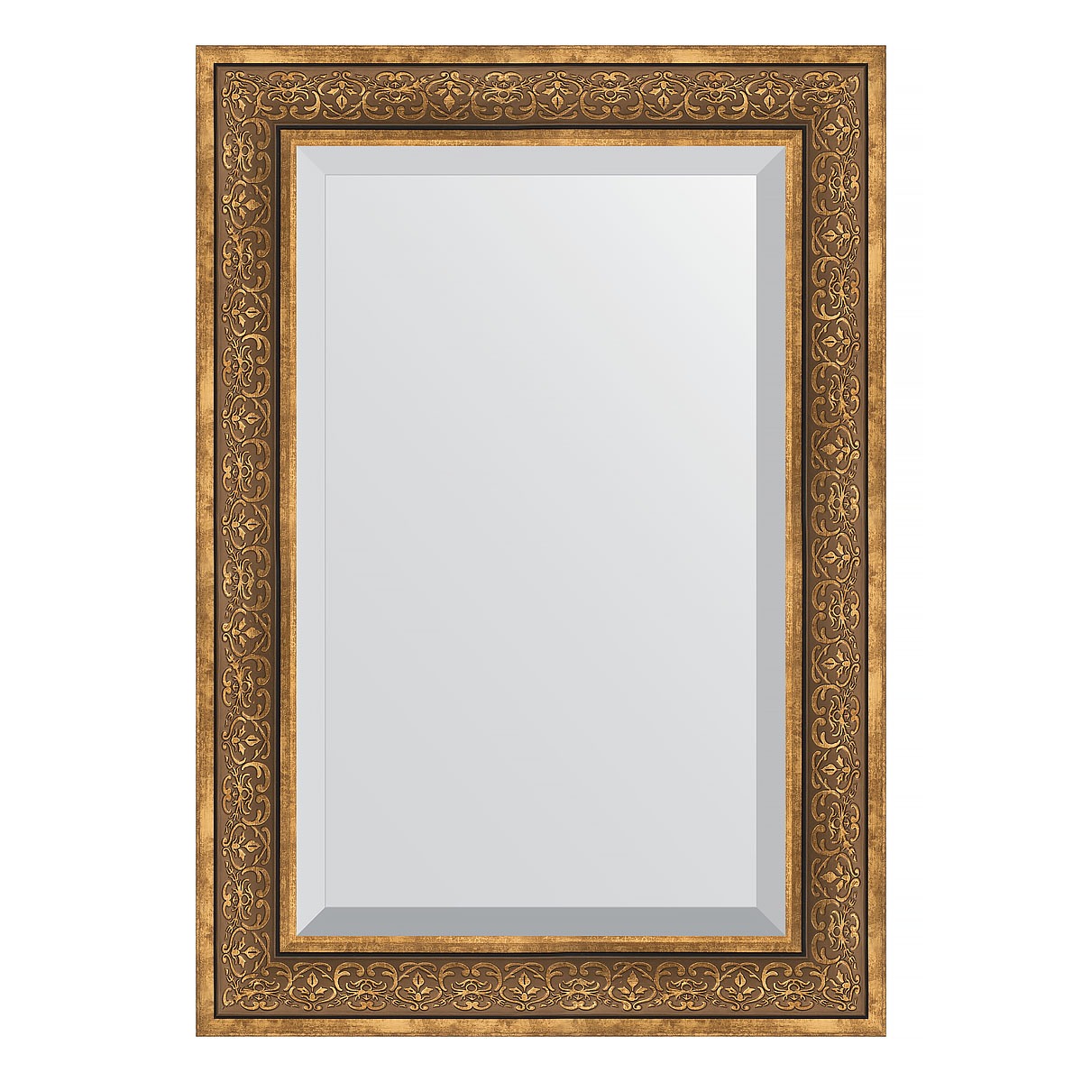 Зеркало с фацетом в багетной раме Evoform вензель бронзовый 101 мм 69х99 см зеркало с фацетом в багетной раме evoform вензель бронзовый 101 мм 59х89 см
