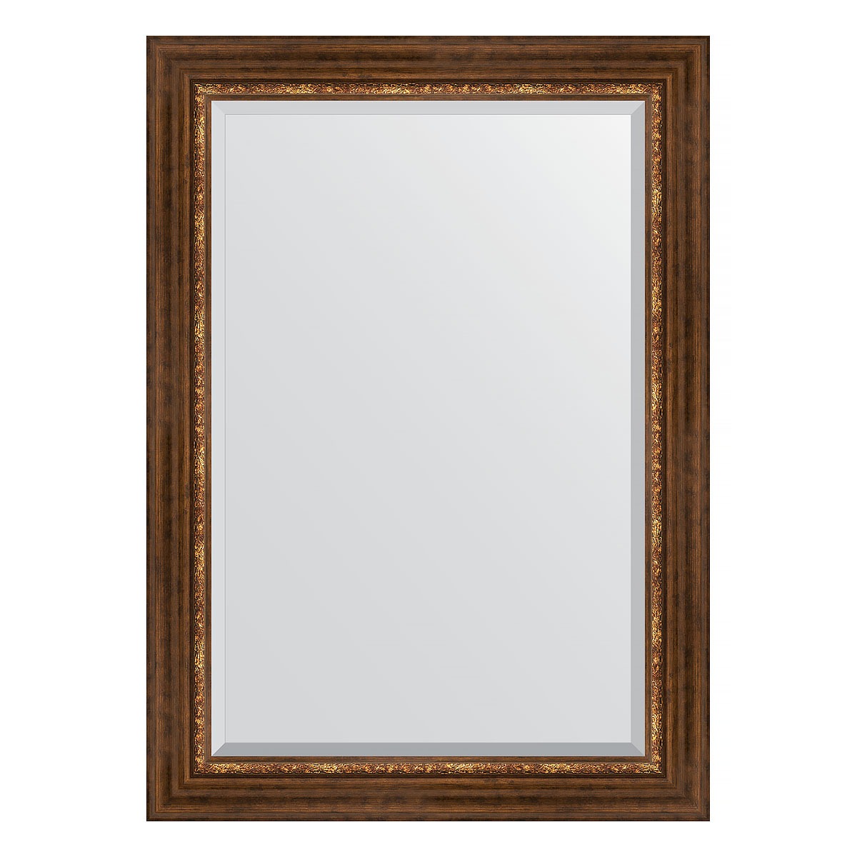 Зеркало с фацетом в багетной раме Evoform римская бронза 88 мм 76х106 см зеркало 106х106 см римская бронза evoform exclusive g by 4449