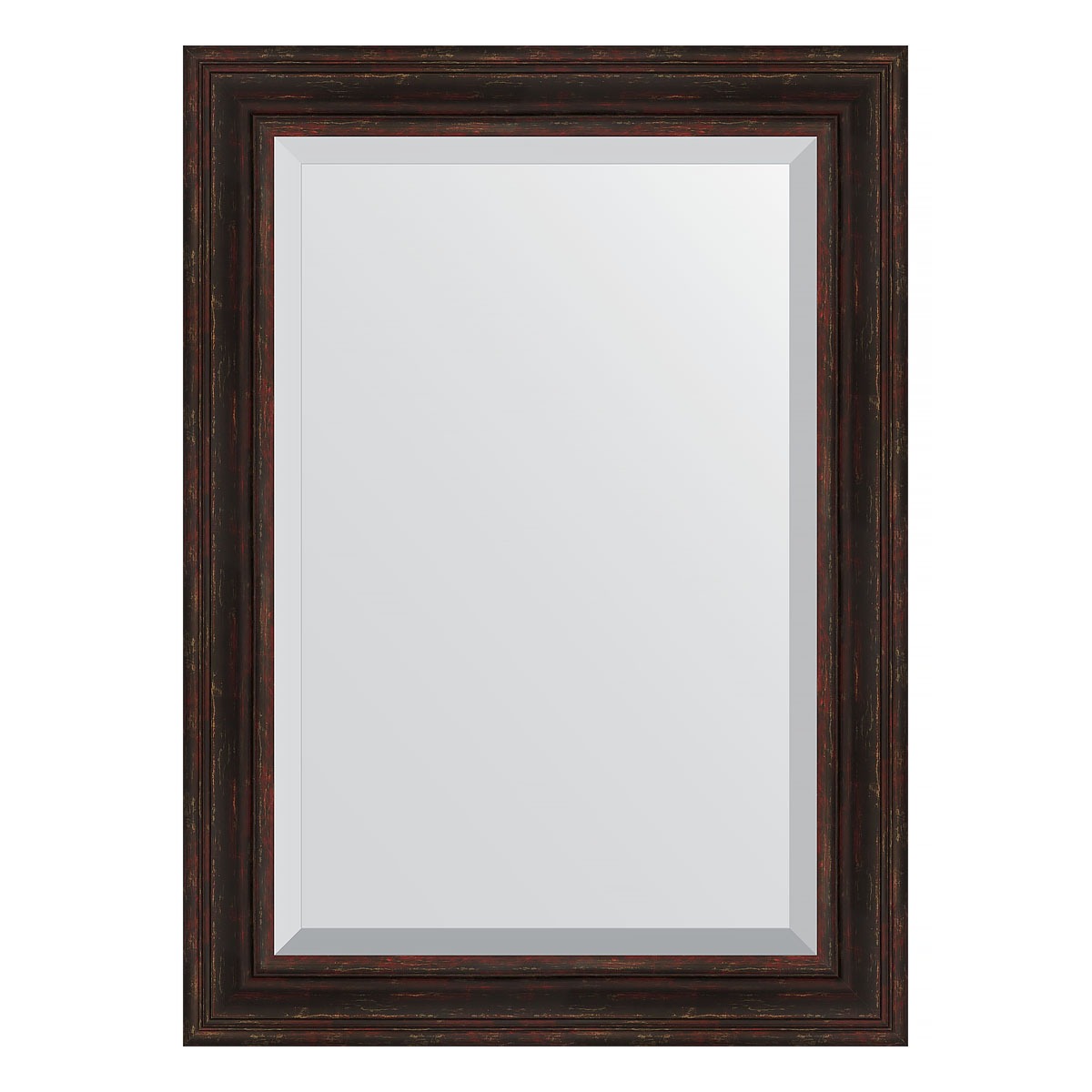 Зеркало с фацетом в багетной раме Evoform темный прованс 99 мм 79х109 см