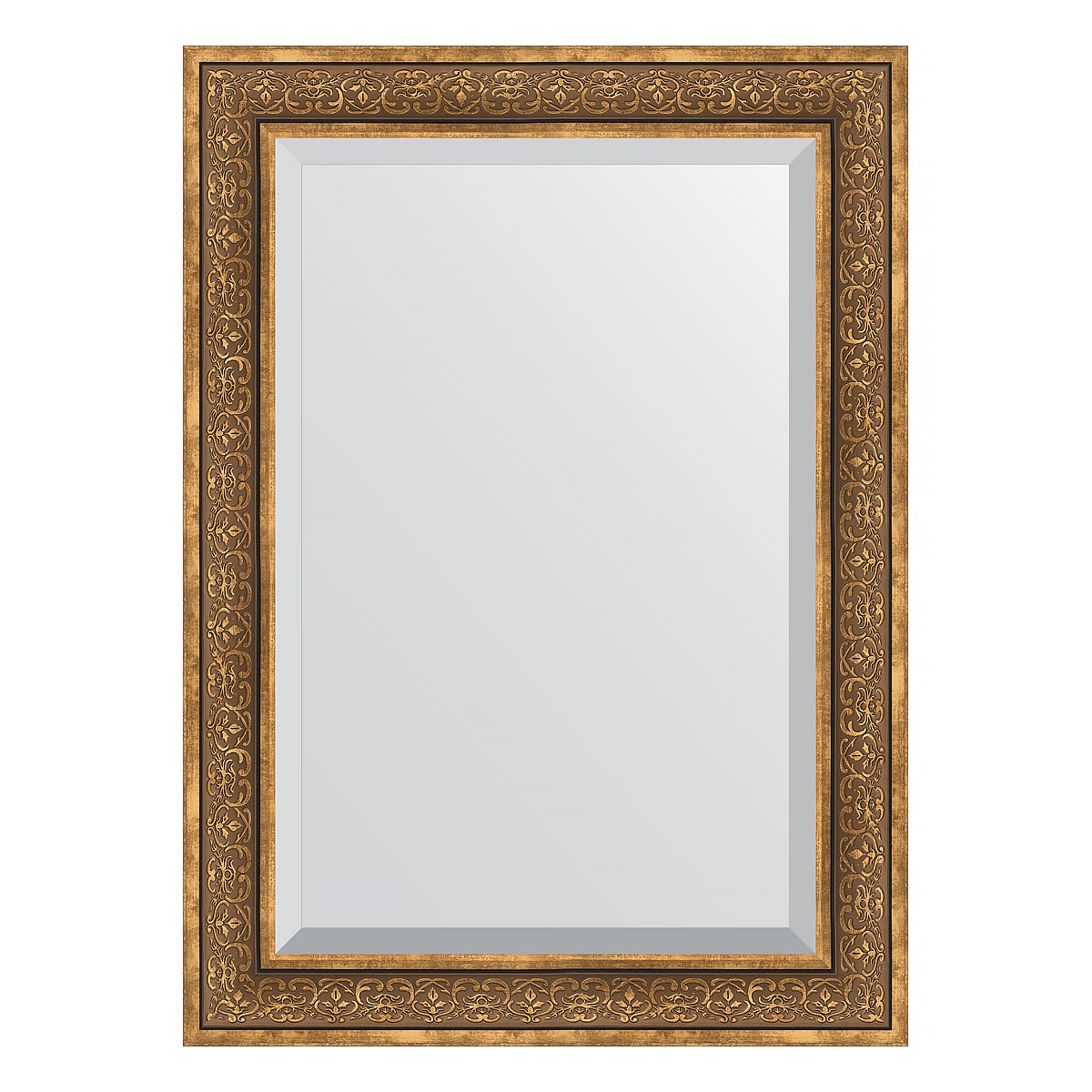 фото Зеркало с фацетом в багетной раме evoform вензель бронзовый 101 мм 79х109 см