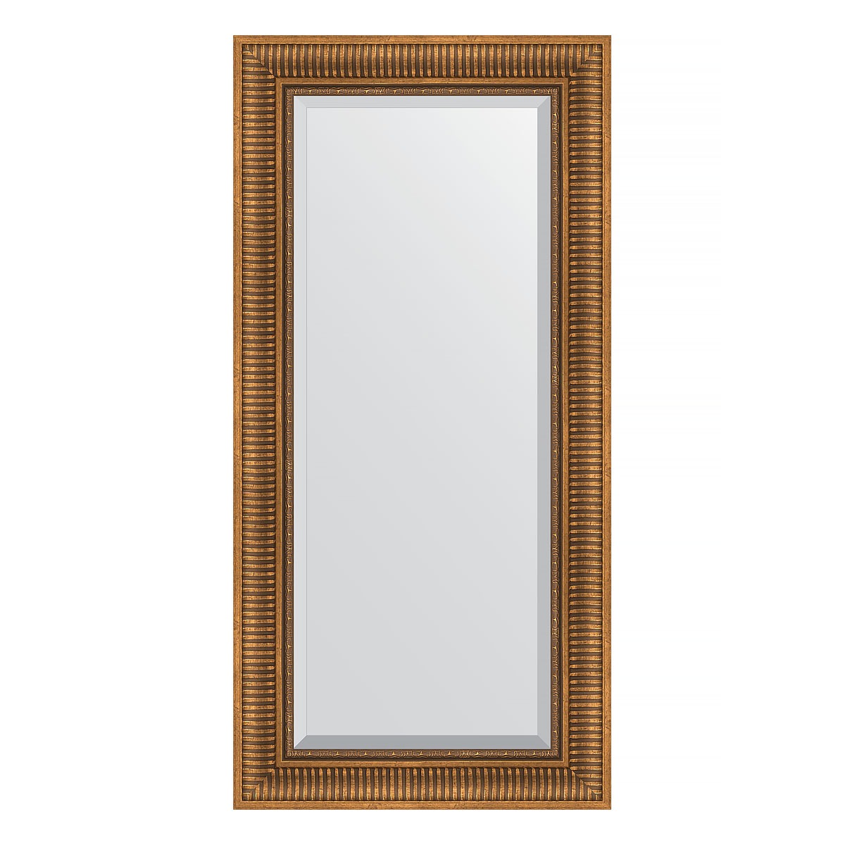 Зеркало с фацетом в багетной раме Evoform бронзовый акведук 93 мм 57х117 см