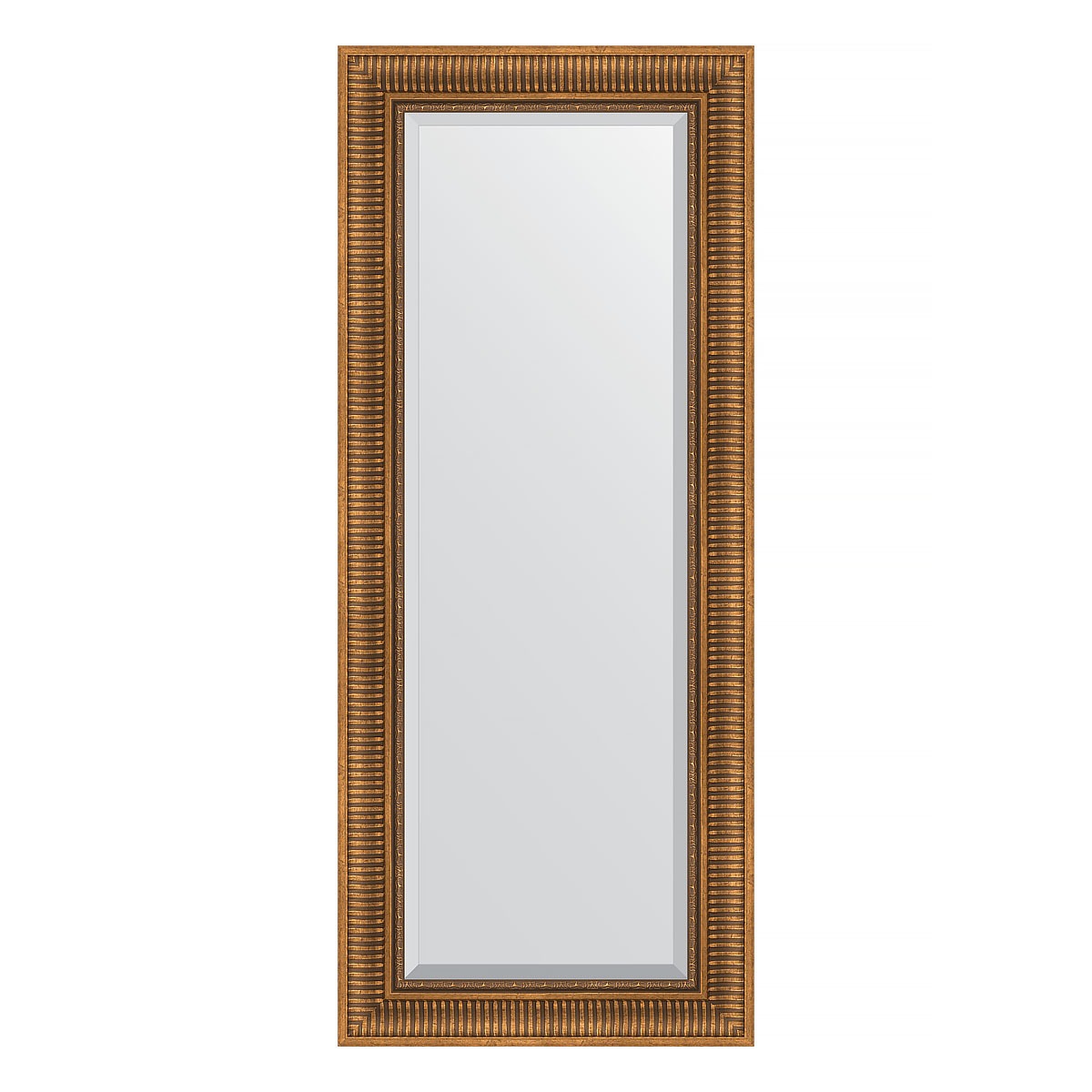 Зеркало с фацетом в багетной раме Evoform бронзовый акведук 93 мм 57х137 см