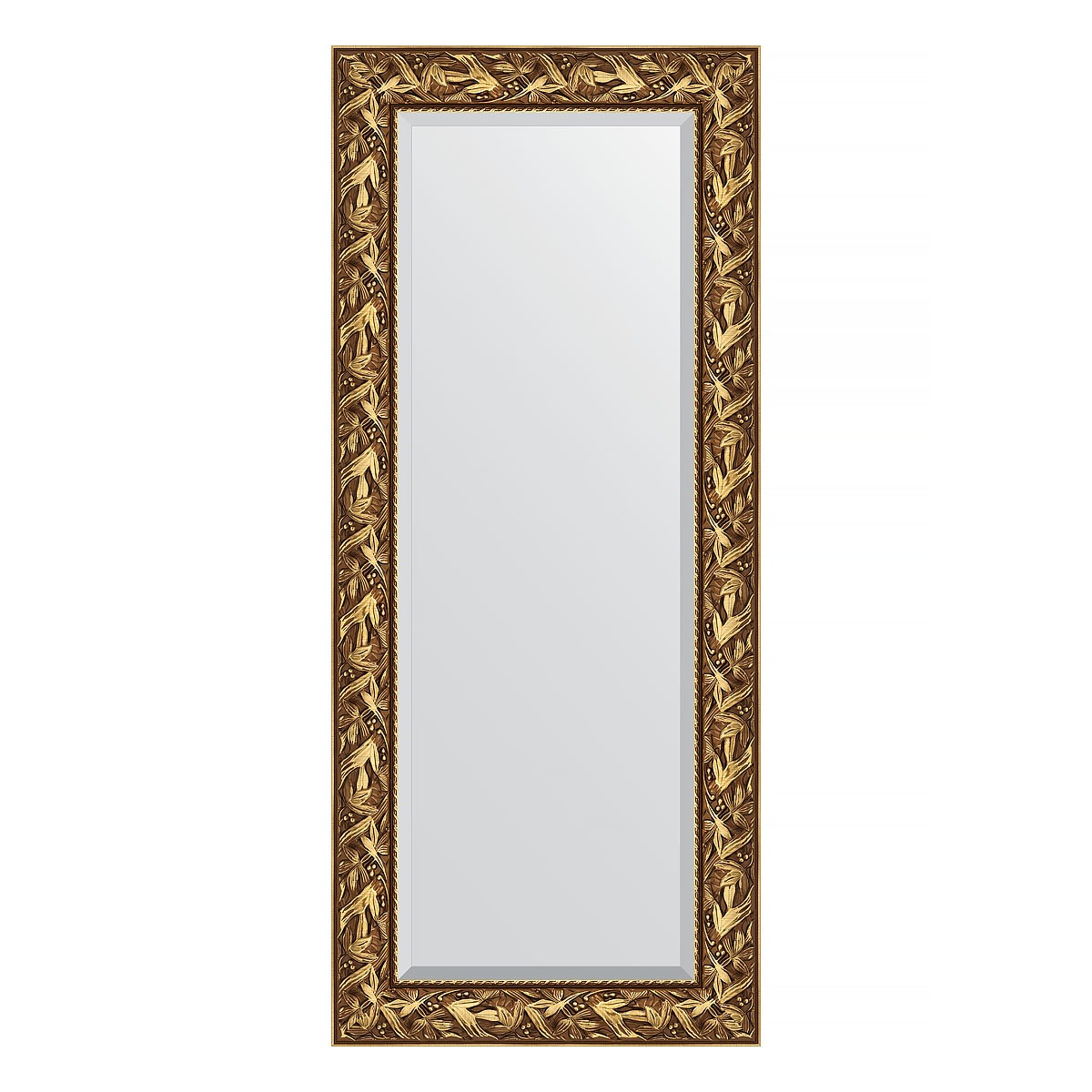 Зеркало с фацетом в багетной раме Evoform византия золото 99 мм 64х149 см 23539