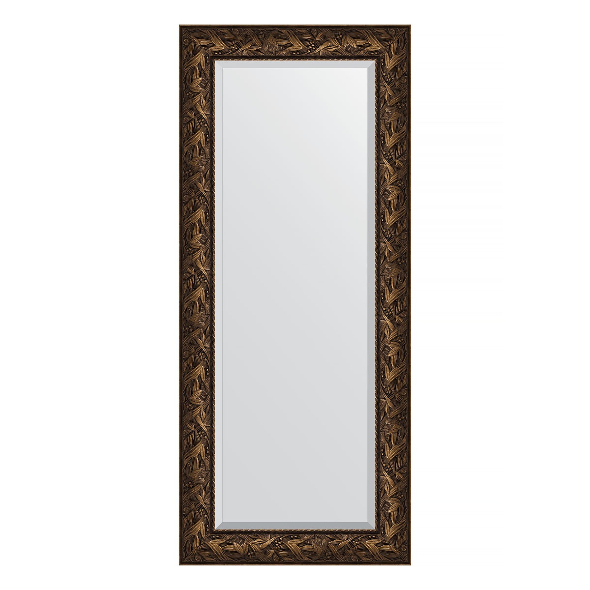Зеркало с фацетом в багетной раме Evoform византия бронза 99 мм 64х149 см зеркало с фацетом в багетной раме evoform византия бронза 99 мм 64х149 см