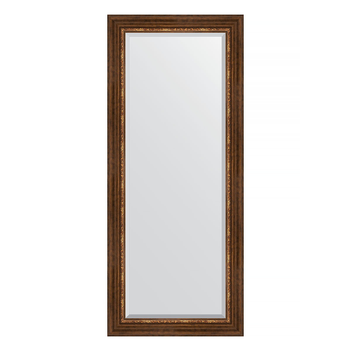 Зеркало с фацетом в багетной раме Evoform римская бронза 88 мм 66х156 см