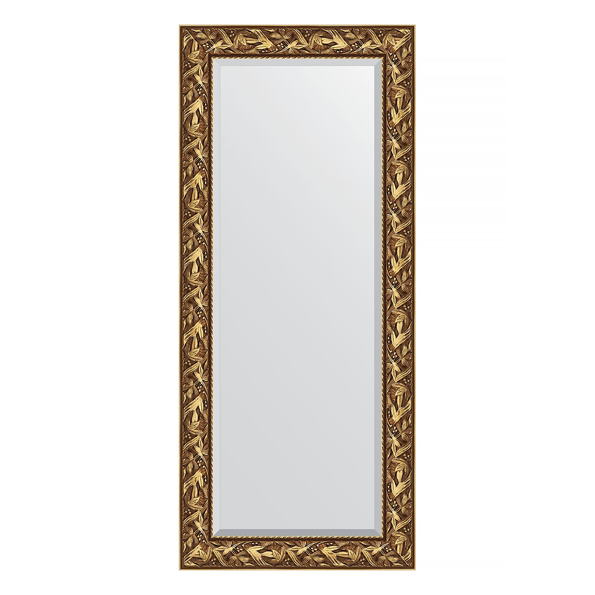 Зеркало с фацетом в багетной раме Evoform византия золото 99 мм 69х159 см