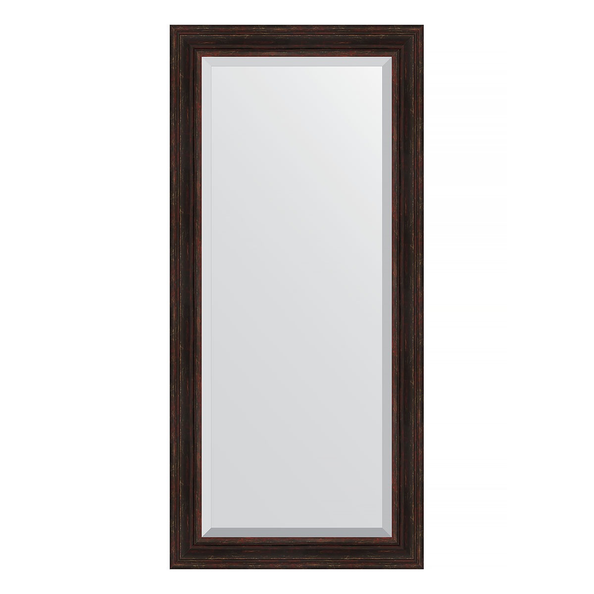 Зеркало с фацетом в багетной раме Evoform темный прованс 99 мм 79х169 см