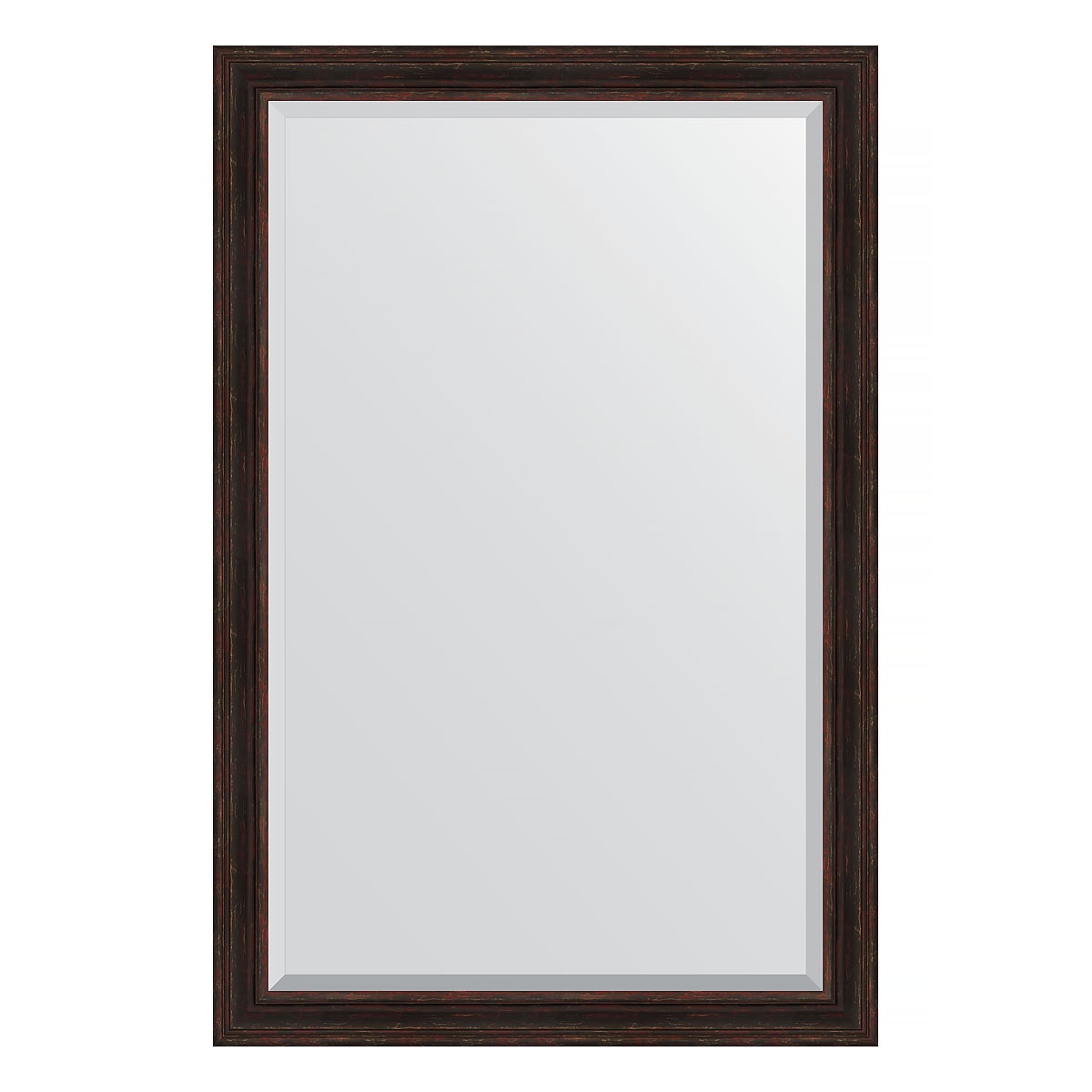 Зеркало с фацетом в багетной раме Evoform темный прованс 99 мм 119х179 см зеркало 79х169 см темный прованс evoform exclusive by 3603