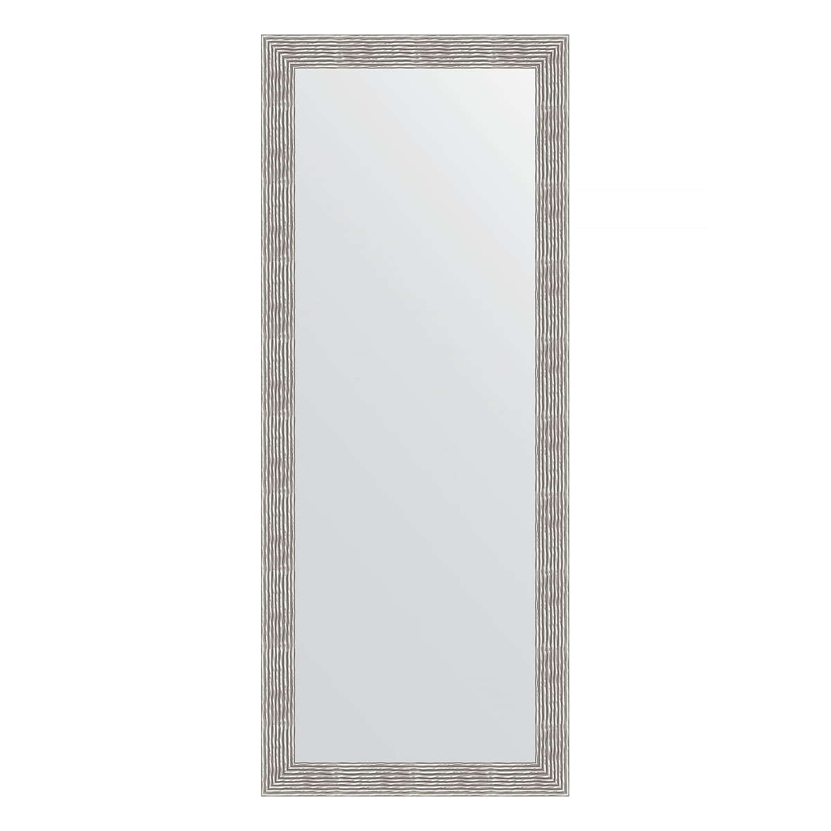 Зеркало напольное в багетной раме Evoform волна хром 90 мм 81x201 см