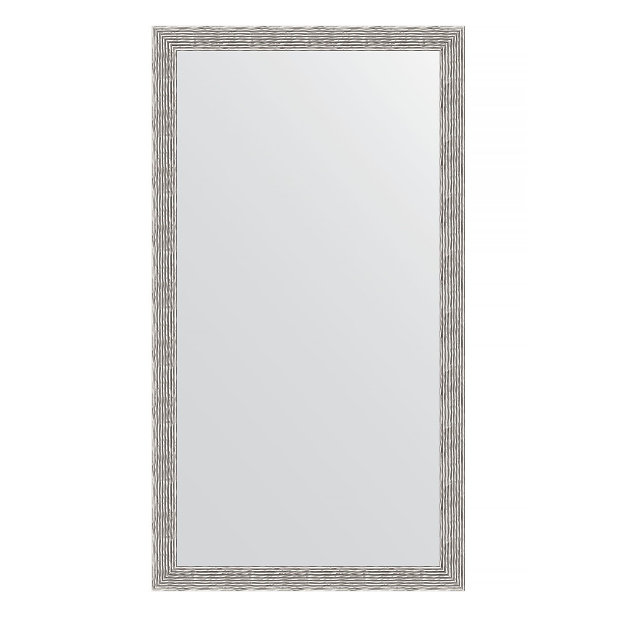 Зеркало напольное в багетной раме Evoform волна хром 90 мм 111x201 см