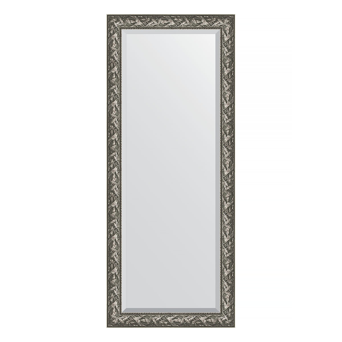 Зеркало напольное с фацетом в багетной раме Evoform византия серебро 99 мм 84x203 см