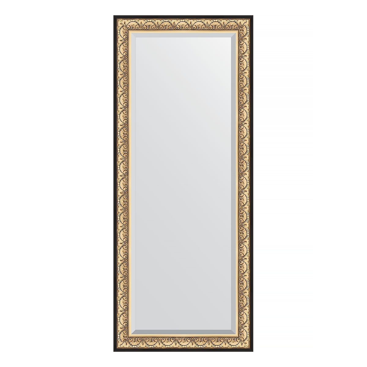 Зеркало напольное с фацетом в багетной раме Evoform барокко золото 106 мм 85x205 см зеркало 80х135 см барокко золото evoform exclusive g by 4251
