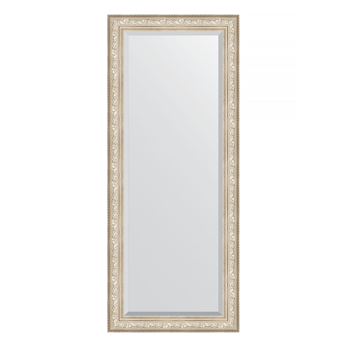 Зеркало напольное с фацетом в багетной раме Evoform виньетка серебро 109 мм 85x205 см зеркало 45х55 см виньетка античное серебро