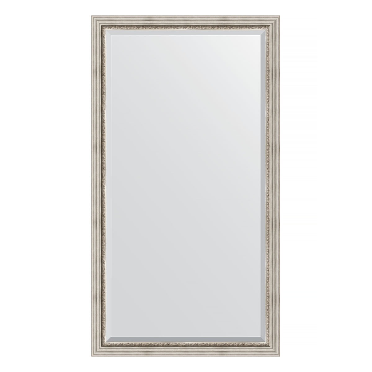 Зеркало напольное с фацетом в багетной раме Evoform римское серебро 88 мм 111x201 см