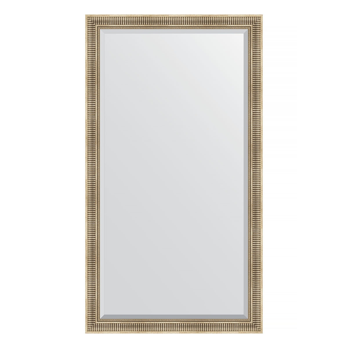 Зеркало напольное с фацетом в багетной раме Evoform серебряный акведук 93 мм 112x202 см