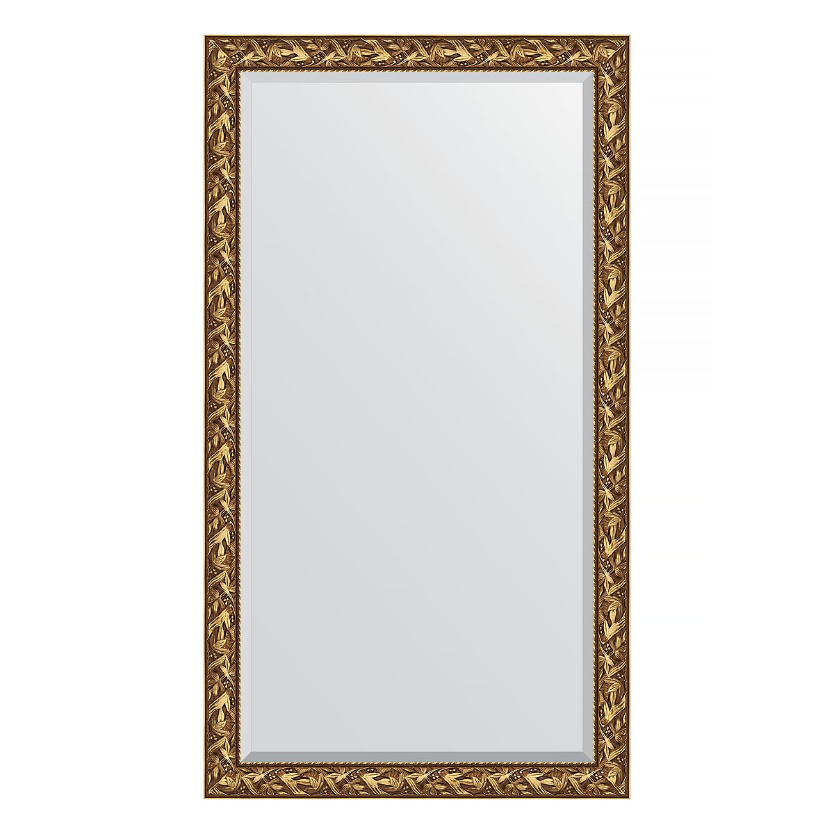 Зеркало напольное с фацетом в багетной раме Evoform византия золото 99 мм 114x203 см