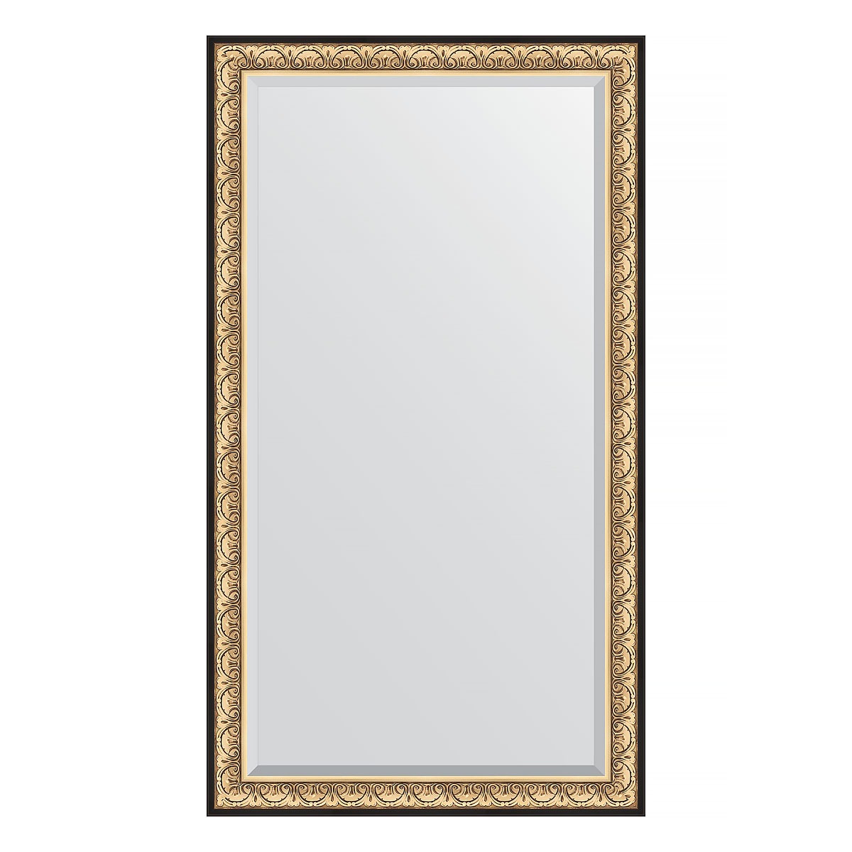 Зеркало напольное с фацетом в багетной раме Evoform барокко золото 106 мм 115x205 см зеркало напольное с фацетом в багетной раме барокко золото 106 мм 115x205 см