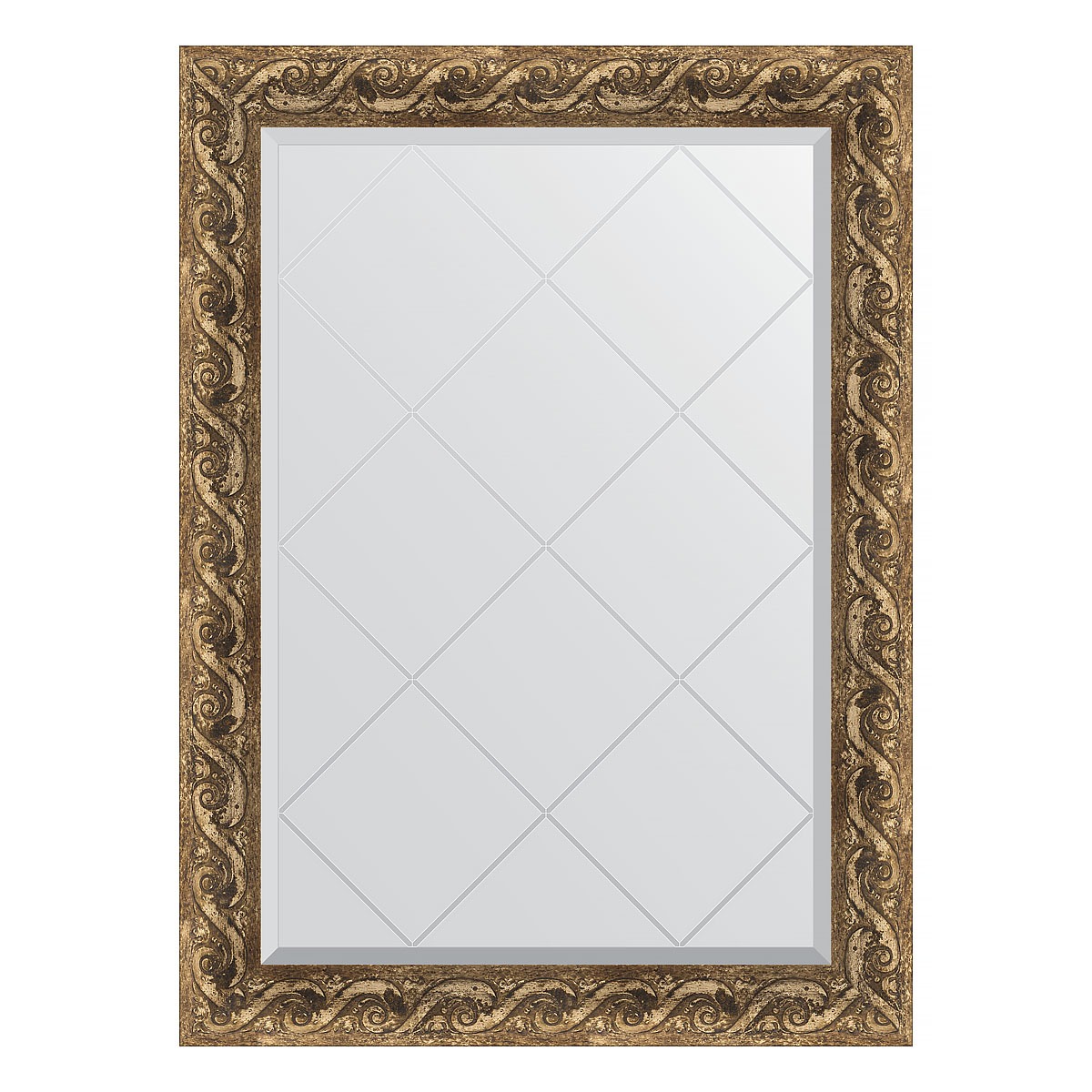 Зеркало с гравировкой в багетной раме Evoform фреска 84 мм 76x103 см зеркало с гравировкой в багетной раме фреска 84 мм 76x103 см