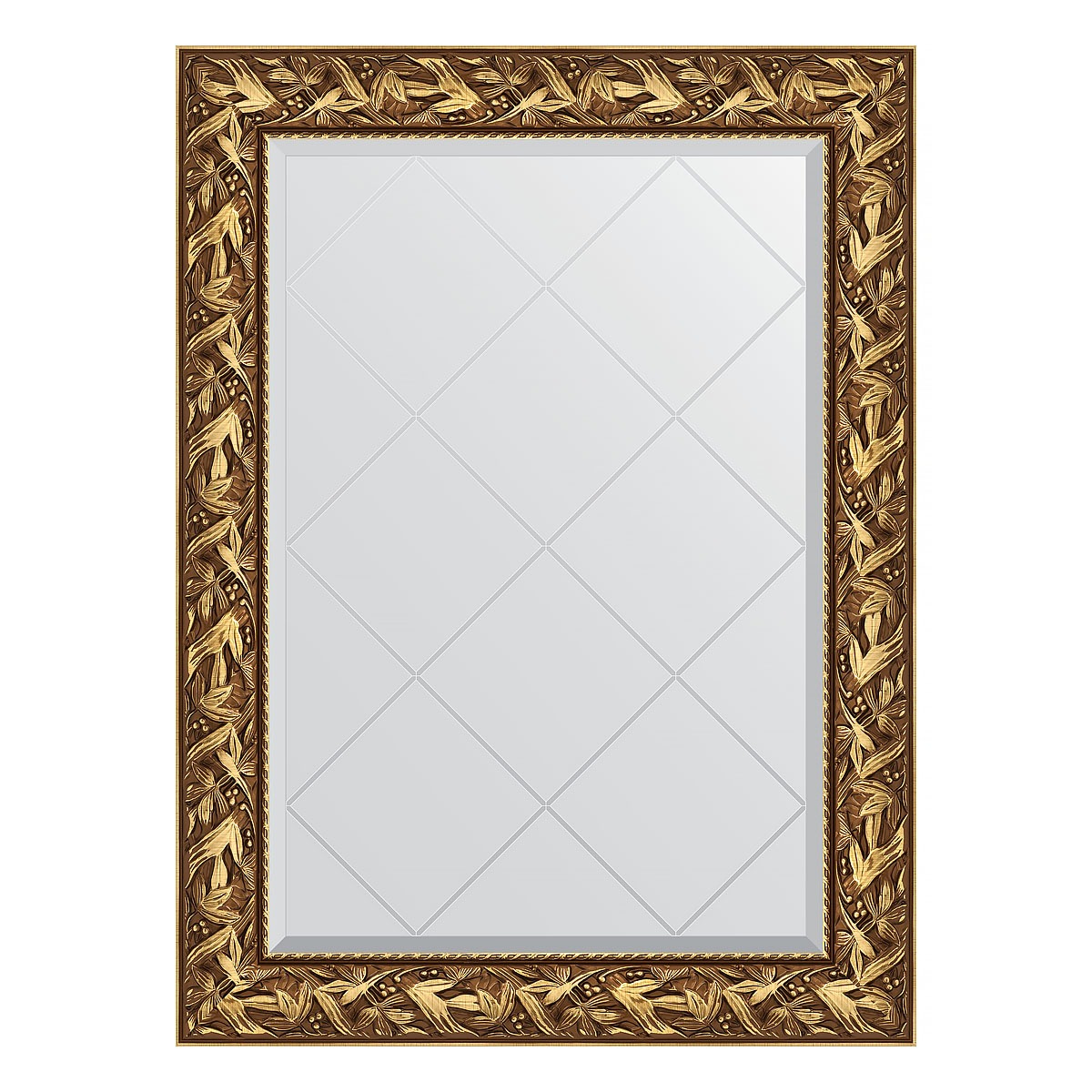 Зеркало с гравировкой в багетной раме Evoform византия золото 99 мм 79x106 см зеркало с гравировкой в багетной раме византия бронза 99 мм 79x106 см
