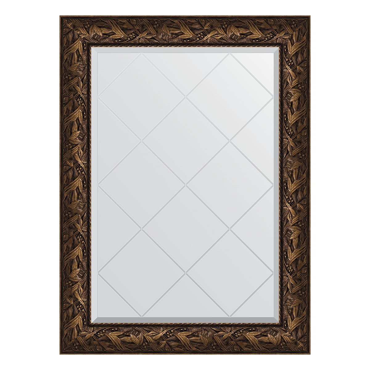 Зеркало с гравировкой в багетной раме Evoform византия бронза 99 мм 79x106 см зеркало с гравировкой в багетной раме византия бронза 99 мм 79x106 см