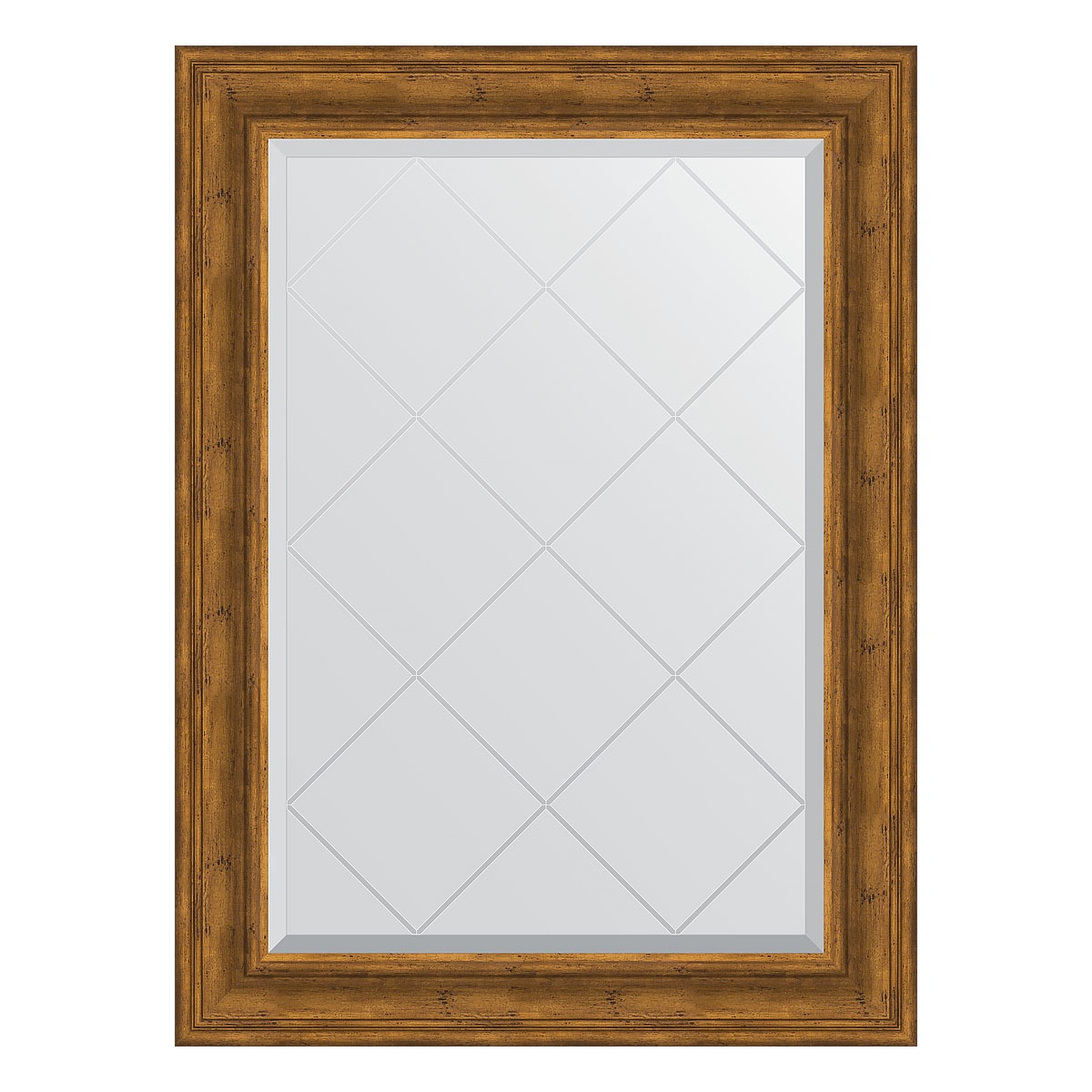 Зеркало с гравировкой в багетной раме Evoform травленая бронза 99 мм 79x106 см зеркало с гравировкой в багетной раме византия бронза 99 мм 79x106 см