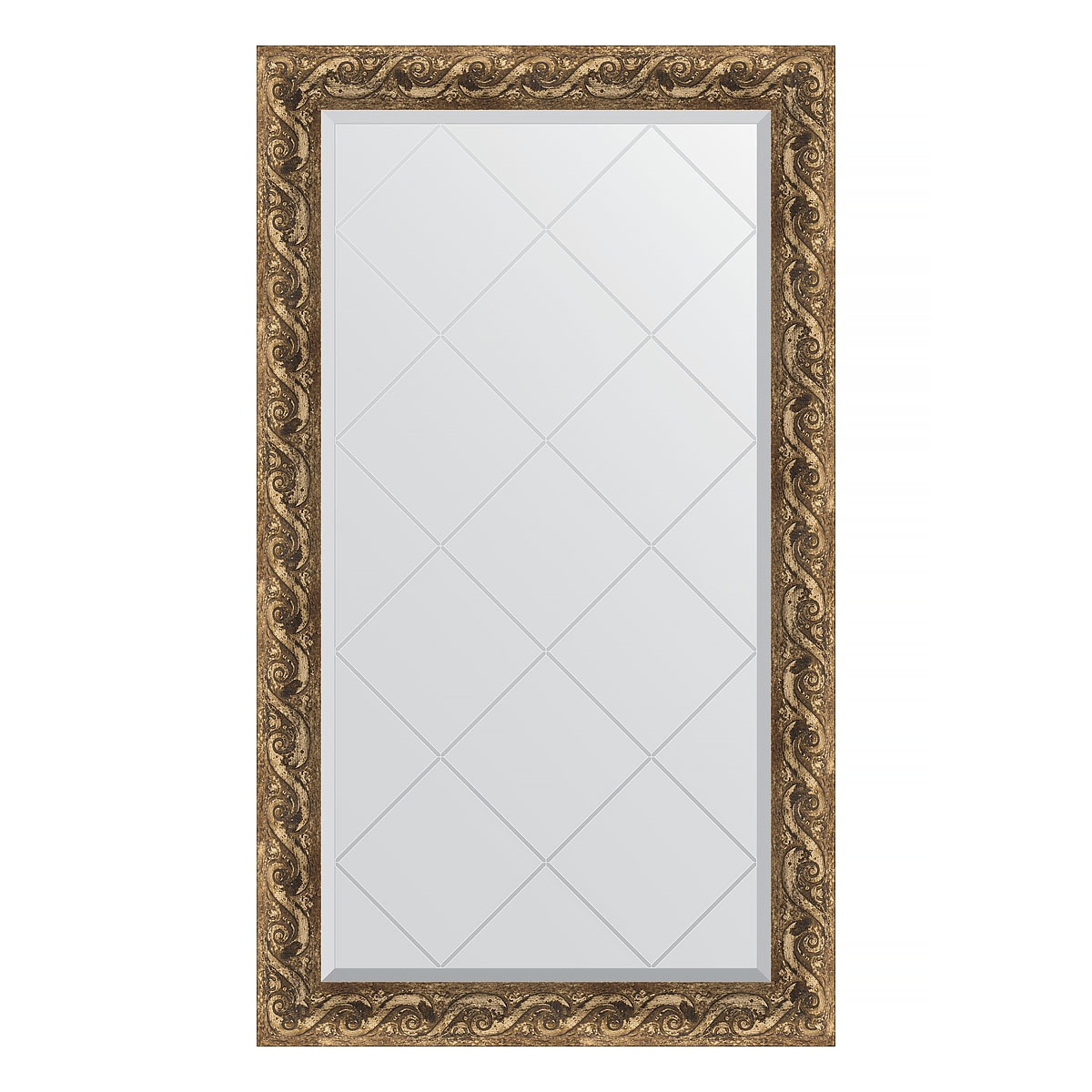 Зеркало с гравировкой в багетной раме Evoform фреска 84 мм 76x130 см зеркало с гравировкой в багетной раме фреска 84 мм 76x130 см