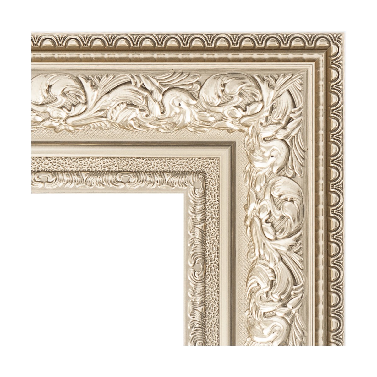 фото Зеркало с гравировкой в багетной раме evoform виньетка серебро 109 мм 80x162 см