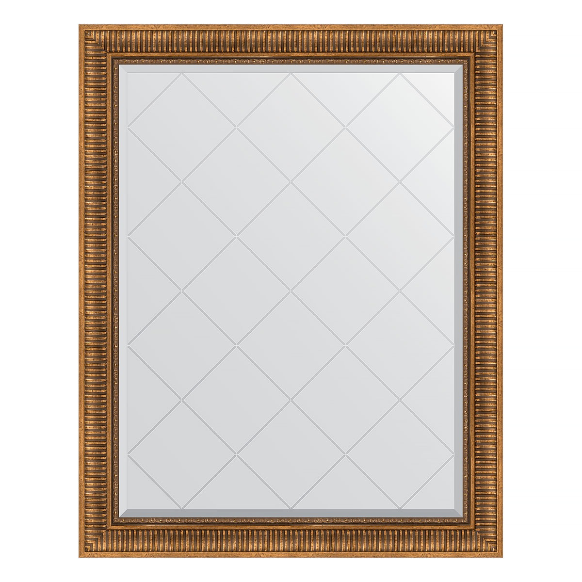 Зеркало с гравировкой в багетной раме Evoform бронзовый акведук 93 мм 97x122 см